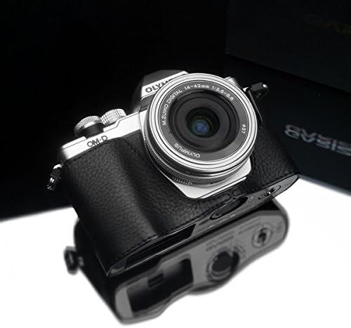 Gariz XS-CHEM10IIBK Geniune Leather Half Case for Olympus E-M10II EM10II Black