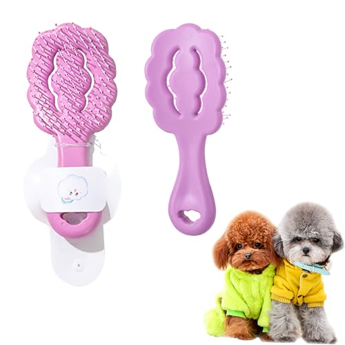 Cloud Shape Puppy Brush Purple