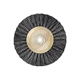 BUZZUFY Polierscheibe harte Bürstenborste 3 Reihen 55mm Handwerkzeug, Schwarz