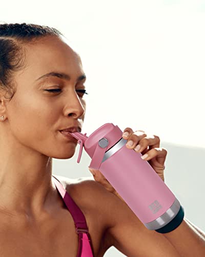 Gint 18 Oz Insulated Water Bottles With Straw Lid, Double Wall Vacuum 316 Stainless Steel Water Bottles For Kids And Adult, Dishwasher Safe, Leakproof Bike Water Bottles, Keep Cold For 24 Hours #TOP6