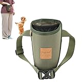 Semplice da trasportare: la custodia per animali domestici è dotata di un gancio che si attacca al guinzaglio, alla cintura, all'imbracatura o all'anta per facilitare l'uscita. È conveniente da portare con sé,