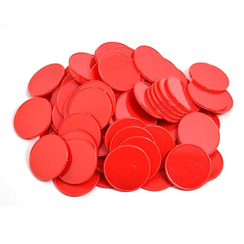 image for Smartdealspro 100pcs 32mm/1.26 Inch Opaque Plastic Learning Counters D