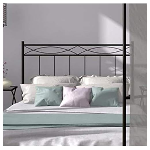 Mueblix CABECERO FORJA Nova - Negro, 90 cm