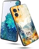 GFRGTFHYT Schutzhülle für BLU View 5 B160V 16,7 cm (6,6 Zoll), schlanke, weiche TPU-Silikon-Hülle mit Aquarell-Wolf-Design, kratzfest, stoßfest, Schutzhülle für BLU View 5 2024
