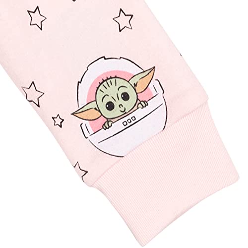 Star Wars The Mandalorian Baby Yoda Big Girls French Terry Pullover Sweatshirt Pink 10-12 #TOP3