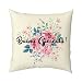 Regalo Natale Donna Federe Cuscini Divano Idee Regalo Uomo Fidanzata Migliore Amica Coppia Regali Utili Originali per Lui Lei Marito Nonna Sorella Mamma Copricuscini Decorativi Buona Giornata