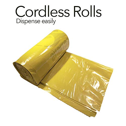 Resilia Medical - Biohazard Bags - For Infectious Waste Disposal, Meets Dot Astm Standards For Hospital Use, Yellow, 33 Gallon, 29X43 Inches, 25 Bags #TOP7