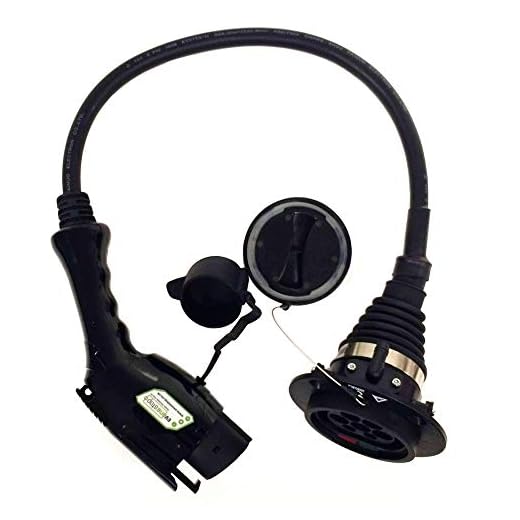 Adaptador para cambiar de cargador de tipo 2 a 1, de 32 amp