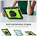 SEYMAC Case for iPad Air 11 Inch M4 / M3 / M2 (2026/2025 / 2024), Heavy Duty Shockproof Protective Case with Screen Protector, 360° Rotating Stand and Hand/Shoulder Strap, Green