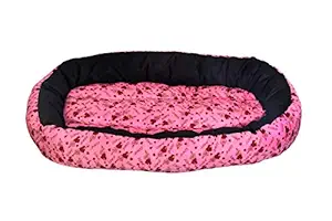 Amit Brothers Retractable Round Shape Adjustable Soft Dog/Cat Bed- Small(Multicolor)