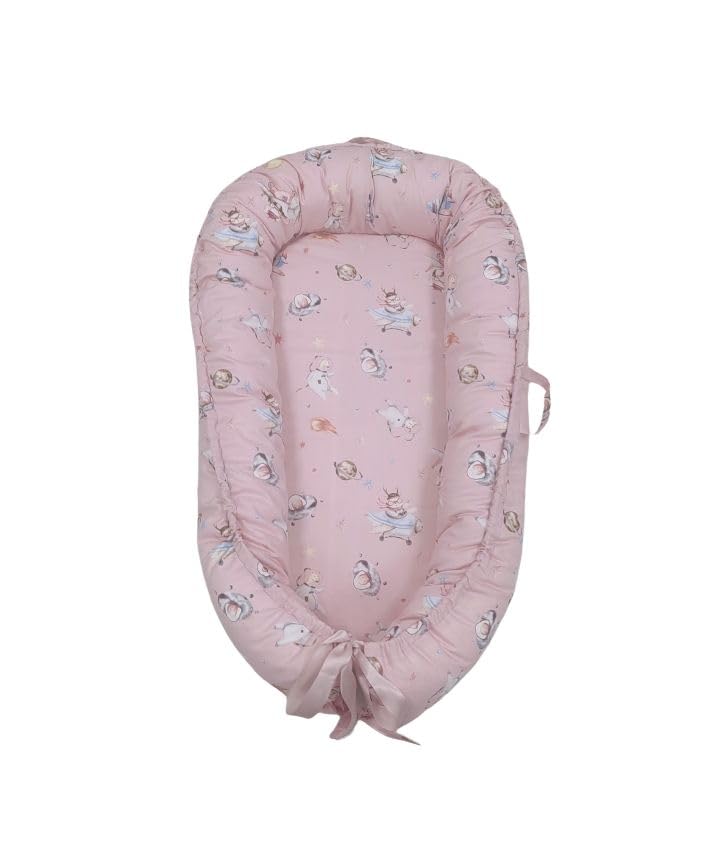 It's Petite Saco De Dormir Bebe Invierno 0-6 Meses - Nido Bebe Recien Nacido 45x85CM Estrellado - Saco (ANIMALITOS Rosa)