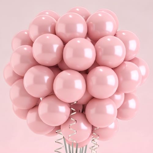 Image of Pink Balloon Birthday Party Balloons - 100 Pack 12 inch Round Party Balloons for Bachelorette Birthday Wedding Bridal Shower Party Decoration