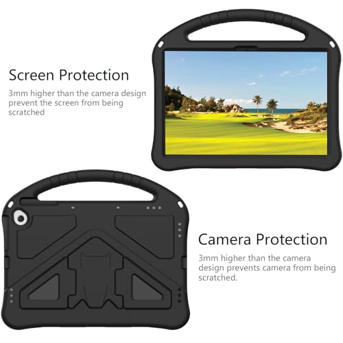 Sfulatdc Tablet Case with Handle and Kickstand Lightweight Kids Friendly Shockproof Cover Compatible with Google Pixel 11 inch Black by Sfulatdc - Image 6