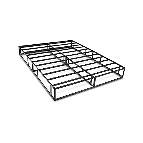 Amazon Basics Smart Box Spring Bed Base, 9 Inch Mattress Foundation, Tool-Free Easy Assembly, California King, White #TOP3
