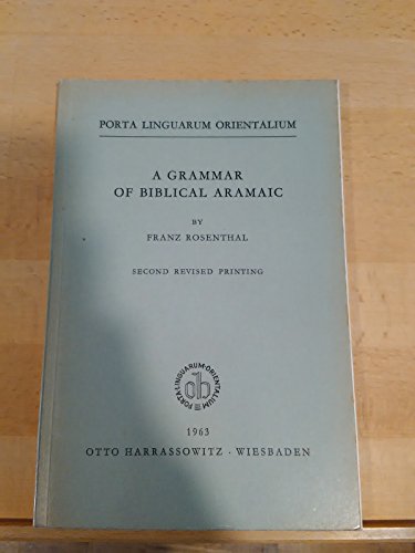 Uma gramática do aramaico bíblico (Porta linguarum orientalium. Série Neue)
