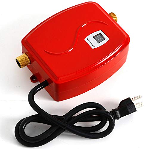DNYSYSJ 110V Mini Tankless Instant Electric 35-45℃ Hot Water Heater Shower Faucet Kitchen 3000W