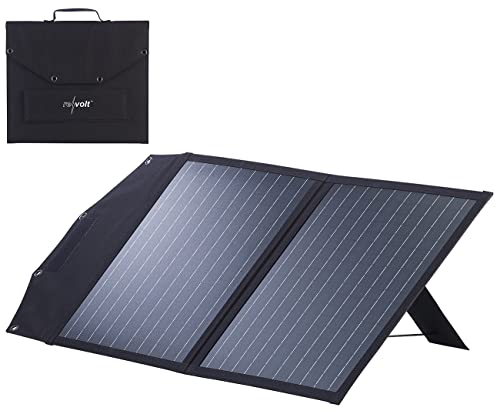 revolt Falt Solarmodul: Faltbares Solarpanel, 2 monokristalline...