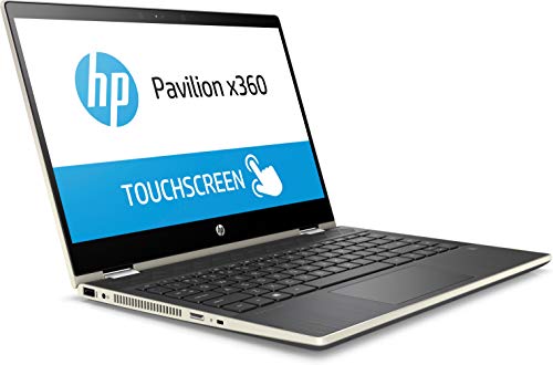 Image of HP Pavilion x360 Core i5 8th gen 14-inch Touchscreen 2-in-1 Thin and Light Laptop (8GB /256GB SSD /Windows 10 Home /Pale Gold /1.67 Kg), 14-CD0081TU