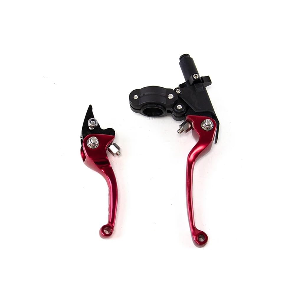 Vghkdfcfh Red Motorcycle Clutch Lever 22Mm Universal Motorcycle Brake Clutch Levers For Cnc Asv Motorbike Door Handle For Crf Yz Yzf Xr Exc Klx Rmz 125 250 450 250R(Red)