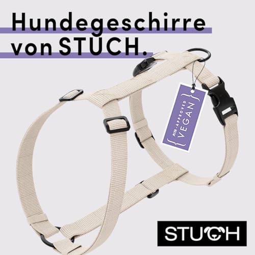 STUCH - Hundegeschirr Vegan PureControl - verstellbar, Farbe:Beige, Größe:S