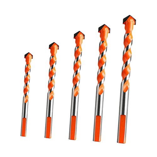 jojofuny 5 Brocas De Carburo Overlord Para Taladro Circular Rotatorio Brocas Para Mampostería Ladrillo Mampostería Hormigón Brocas De Vástago Brocas De Barrena Tornillos Para