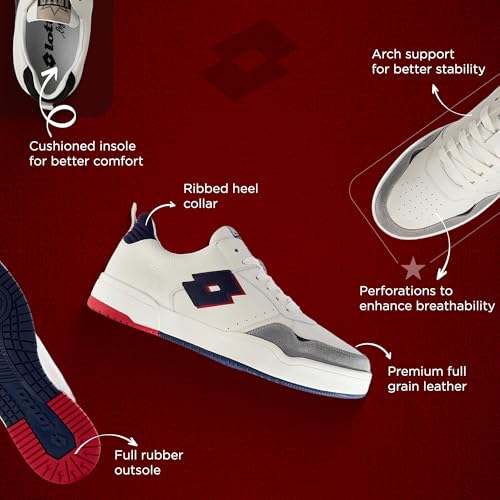 Image of Lotto Men Hoop Star OG Leather Sneakers