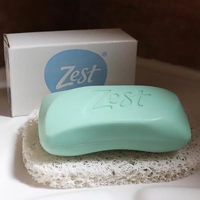 Zest Deodorant Bar Soap - Aqua - Moisturizing Body Soap Bar for Men and Women - Gentle Paraben Free, Phthalate-Free Formula - With Vitamin E - 4 pc