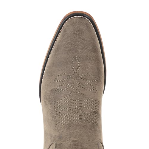 IUV Wide Width Cowboy Boots For Women Pointy Toe Women's Western Boots Cowgirl Boot Mid Calf Boot