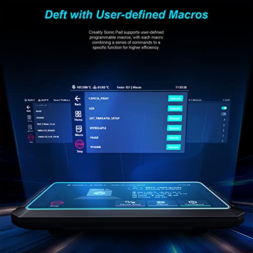 Enomaker Creality Sonic Pad In Klipper Firmware 64-Bit 3D Printing Smart Pad 7" Touch Control Screen Speed Up Printing Remote Control For Creality Ender 3 V2，Ender 3 S1/Pro And Other Fdm 3D Printers #TOP5