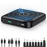 EASYLONGER 12V Power Bank 24000mAh DC12V/16.5V/20V/24V Output Li-ion Battery Pack PD 60W USB-C...