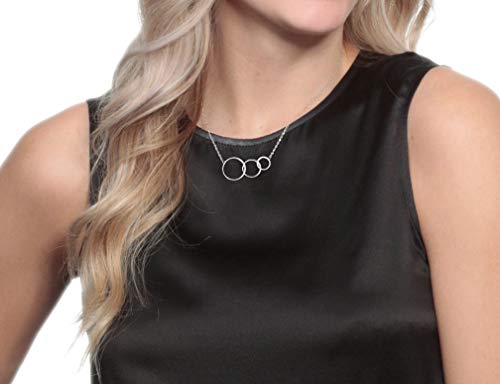 Solinfor 30Th Birthday Gifts For Women - 925 Sterling Silver Necklace - Three Circle For Her 3 Decade - 30 Years Old Jewelry Gift Idea #TOP1
