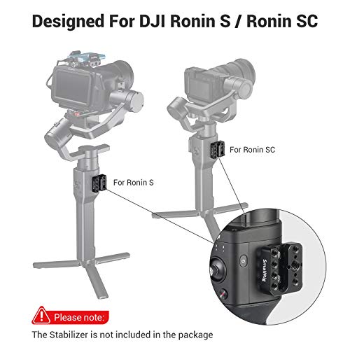 Smallrig Monitor Mount Holder For Dji Ronin-S/Sc And Rs 2/Rsc 2/Rs 3/Rs 3 Pro/Rs 3 Mini Gimbal Accessories Mounting Plate, W/ 1/4” Thread 3/8” Locating Hole Nato Rail For Magic Arm Handle - 2214 #TOP1