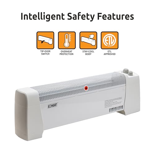 Ez-Heat 32552 1,500 Watt Baseboard Space Heater With Adjustable Thermostat thumb #3