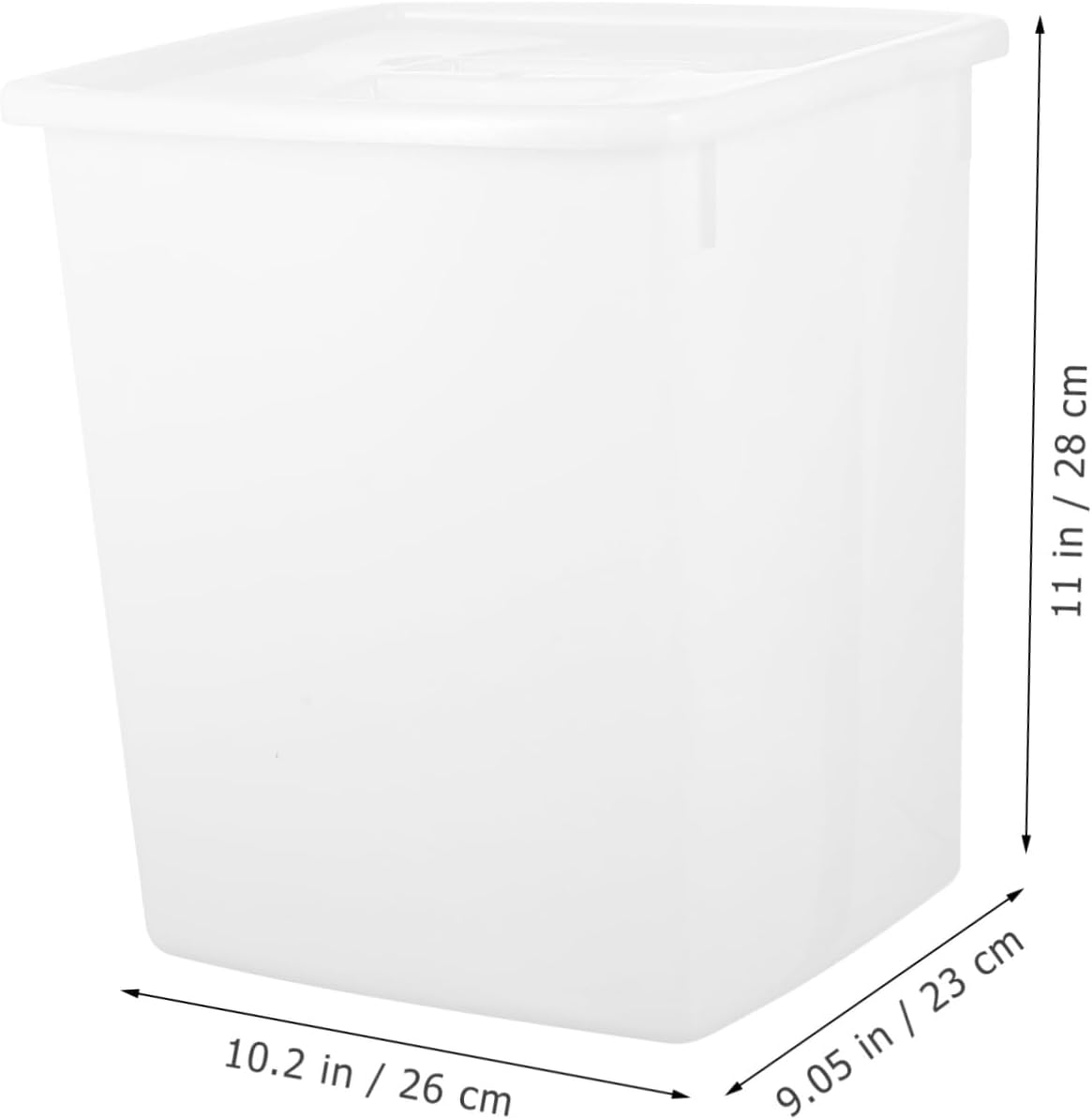GLEAVI Thickened White Plastic Water Bucket for Cold Drinks Capacity Material Easy to Clean for Milk and Beverage Storage