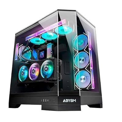ABYSM Gaming Caja PC Gamer Danube SAVA H600 Black E-ATX con 3 Paneles de Cristal Templado, 4 Ventiladores ARGB de 120 mm, Controladora, Soporte para GPU y Cable Riser PCIe 4.0 16x | Ya disponible en tu tienda friki favorita! En mundofriki.es! ABYSM Gaming Caja PC Gamer Danube SAVA H600 Black E-ATX con 3 Paneles de Cristal Templado, 4 Ventiladores ARGB de 120 mm, Controladora, Soporte para GPU y Cable Riser PCIe 4.0 16x | Ya disponible en tu tienda friki favorita! En mundofriki.es!