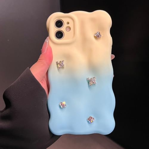 Étui pour iPhone 11 couverture souple mat bleu avec bulles 3D