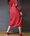 YESNO Women Casual Loose Hooded Sweatshirt Dress Plus Size Ethnic Floral Outwear Long Sleeve/Pockets JCJ (One Size YM7 Red)