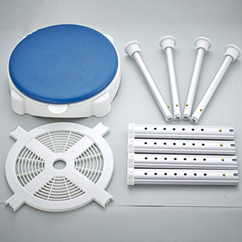 Nivok Bath Stools,Shower Stool Bath Bench With Padded Rotating Seat Round Bath Stool With Adjustable Shower For Elderly Bathroom Stool #TOP3