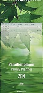 Livres Couvertures de Zen 2019. Family planner. Calendario da muro 21 x 45 cm