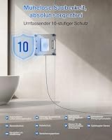 ECOVACS WINBOT W2S Fensterputzroboter, intelligente Bis-an-den-Rand-Reinigung TruEdge™ Schrubber, 3 Wasserdüsen, 10-stufiges Schutzsystem, Win-SLAM 4.0 Routenplanung, gleichmäßiges Klettersystem – Ansicht 7