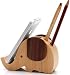 Produktbild Holz Handy Smartphone Schreibtisch Ständer Halter Tisch Organizer Dekoration, Schreibtisch Dekoration Multifunktionale Schreibwaren Organizer, tolles Geschenk für Sich und andere (D)