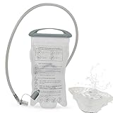 Wassertankrucksack - 1,5 Liter Trinkblase, 2 l Wasserbeutel | Durchscheinendes Wasserpaket, Weitmundtasche, leichte Trinkblase zum Radfahren, ar