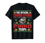 Photo Gallery funny christmas piano player team - pianist piano lover xmas maglietta Photo Gallery funny christmas piano player team - pianist piano lover xmas maglietta