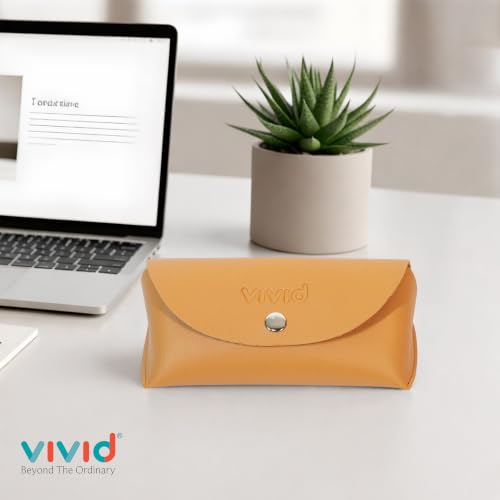 Image of VIVID Unisex Specs Snap Button Eyewear Dabbi Faux Leather Soft Case Cover