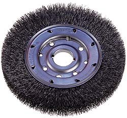 Image of Osborn 21061SP Crimped Wire Wheel Brush, Stainless Steel, 0.01 inch Wire Diameter String