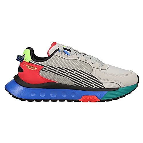 Puma Kids Boys Wild Rider Dazed Sneakers Shoes Casual - Grey - Size 5 M #TOP14