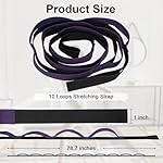 Yoga Strap for Stretching with 10 Loops Inelastic Soft Polyester Cotton Stretch Out Band for Exercise, Yoga, Pilates and Dance for Men and Women - Image 2