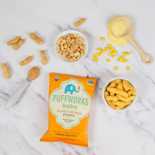 Puffworks Baby Organic Peanut Butter Puffs And Puffworks Baby Organic Almond Butter Puffs Bundle #TOP1