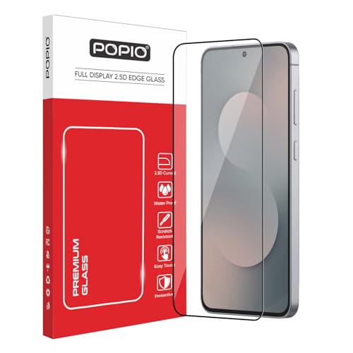 Image of POPIO Military-Grade Gorilla Tempered Glass For Samsung Galaxy S25 FE | 9H Hardness, Edge-to-Edge, Bubble-Free