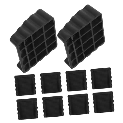 UKCOCO 12pezzi Cunei Fermaporta Per Pavimento Fermaporta Antivento e Anticollisione Per Porte Cuneo Sicurezza Per Dita Riduzione Del Rumore Per Porte Stile Nero Adatto Camere Da Cucine e